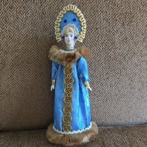 Handmade Russian Doll Vintage Collectible - EUC